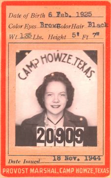 Ruth's photo ID from Camp Howze